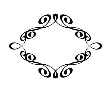 Zarif çerçeve. Vektör çizim. 