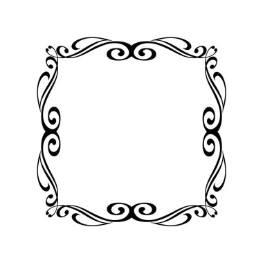 Vektör retro çerçeveler. Vektör çizim. 