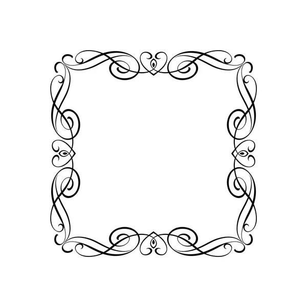 Vector  retro frames .Vector illustration. Black on white. — Stock Vector