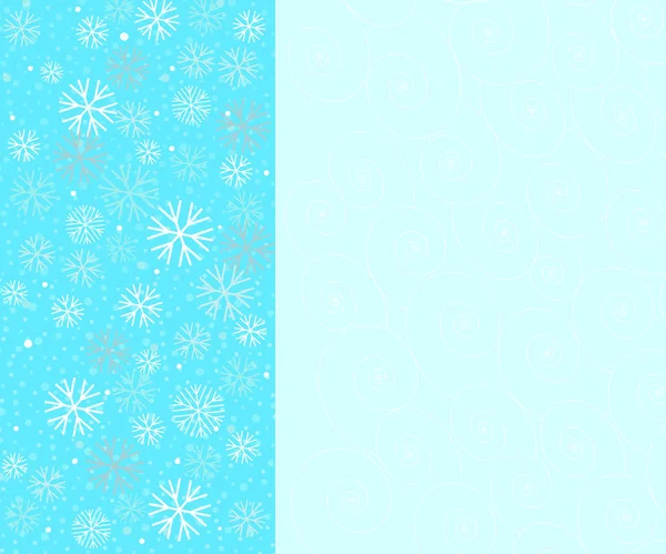 Hintergrund der Schneeflocken .christmas.vector Illustration. — Stockvektor