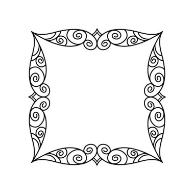 Vektör retro çerçeveler. Vektör çizim. 