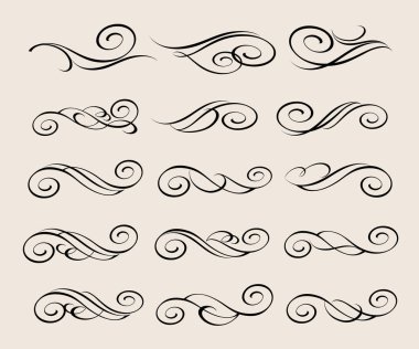 Tasarım öğeleri. Dekoratif illüstrasyon. Vektör.