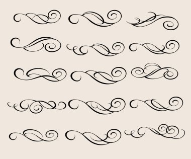 Tasarım öğeleri. Dekoratif illüstrasyon. Vektör.