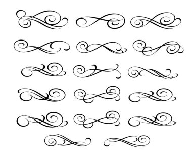 Tasarım öğeleri. Dekoratif illüstrasyon. Vektör.