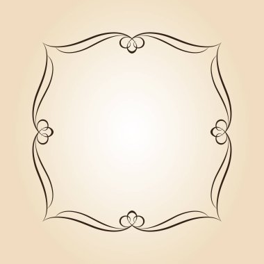  Vektör retro çerçeveler. Vektör çizim.