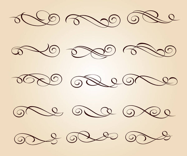 Элементы декора. Векторная иллюстрация. Браун на бежевом
.