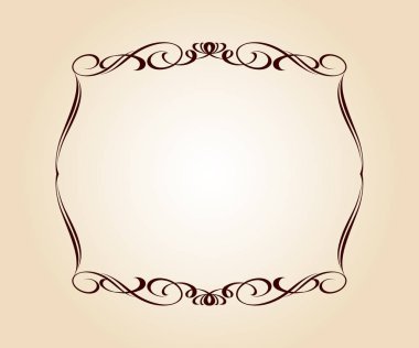  Vektör retro çerçeveler. Vektör çizim.