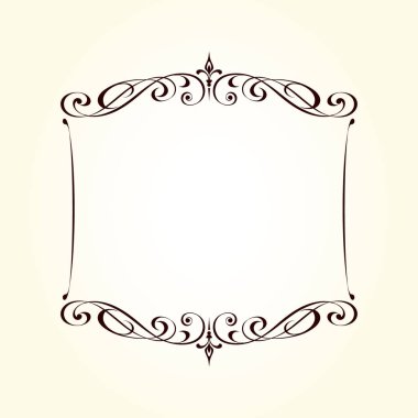 Vektör dekoratif retro çerçeve . Metin için yer.