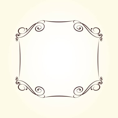 Vektör dekoratif retro çerçeve . Metin için yer.