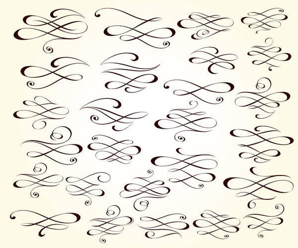 Элегантные элементы прокрутки design.Vector иллюстрации
.