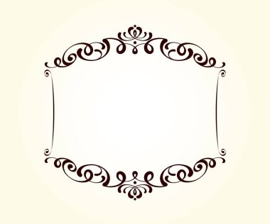 Vektör dekoratif retro çerçeve . Metin için yer.