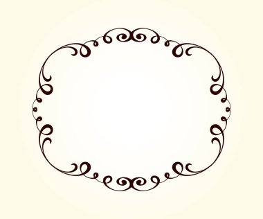 Vektör dekoratif retro çerçeve . Metin için yer.