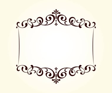 Vektör dekoratif retro çerçeve . Metin için yer.
