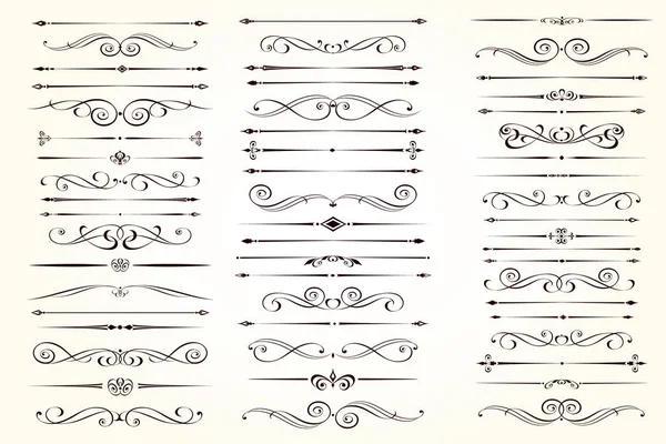 Set Tekstafbakenaars Voor Projecten Vectorillustratie — Stockvector