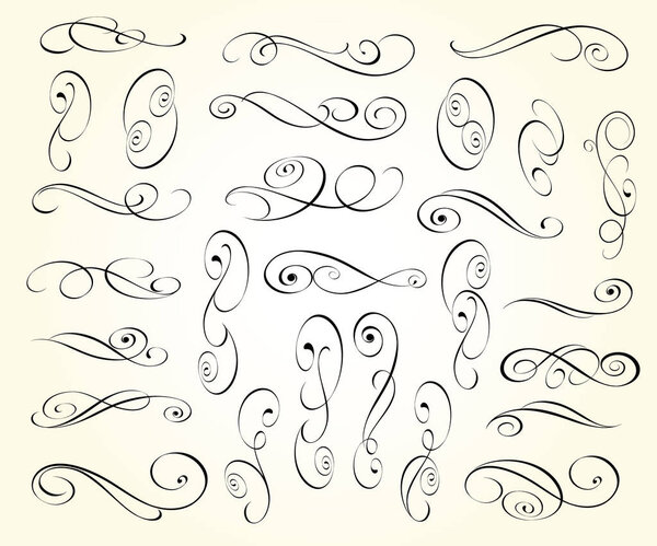 Элегантные элементы дизайна. Векторная иллюстрация
.