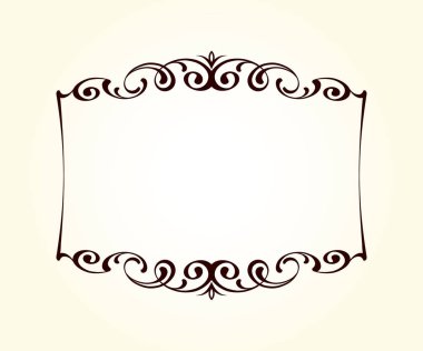 Vektör dekoratif retro çerçeve . Metin için yer.