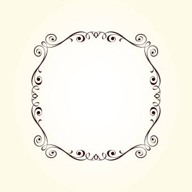 Vektör dekoratif retro çerçeve . Metin için yer.