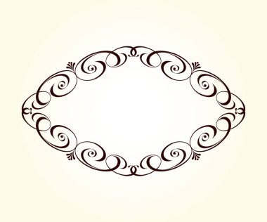 Vektör dekoratif retro çerçeve . Metin için yer.