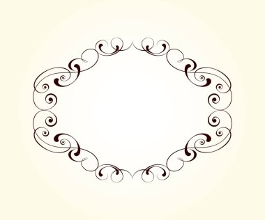Vektör dekoratif retro çerçeve . Metin için yer.