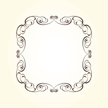 Vektör dekoratif retro çerçeve . Metin için yer.