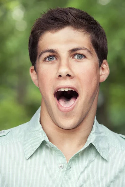 Teenage brunette boy — Stock Photo, Image