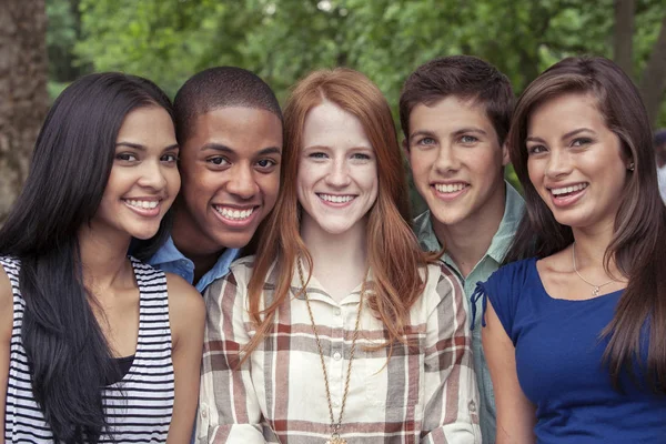 Teenage friends spending time together