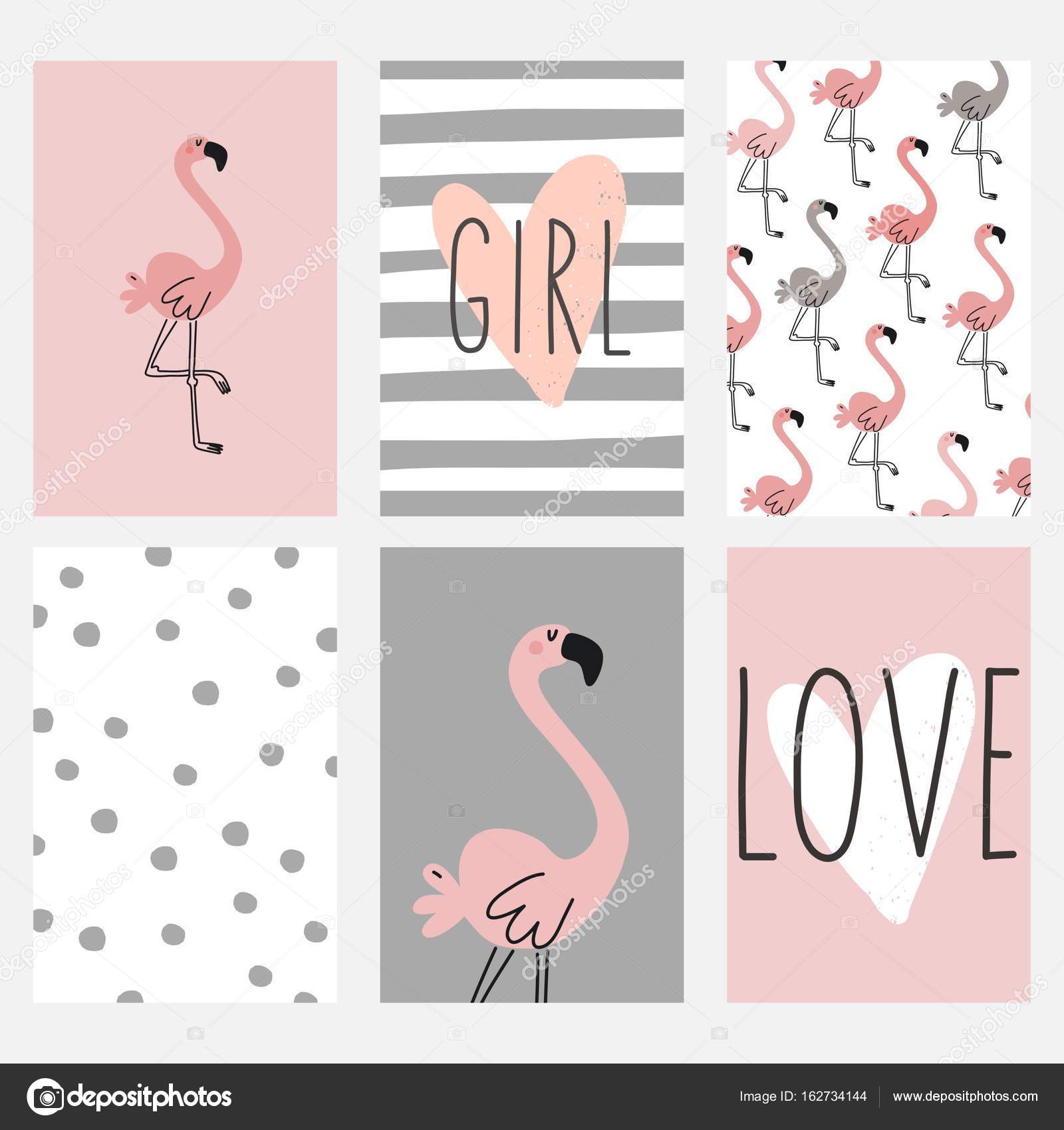 Imprimer Avec Flamant Rose Image Vectorielle Webmuza