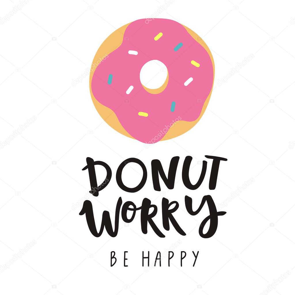 Don't worry be happy print — Stock Vector © Webmuza 162731692