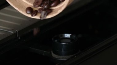 Kahve makinesi yakın görüntüleri kadar şarj