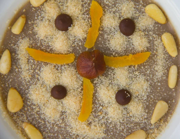 Assidat zgougou - postre tradicional tunisiano preparado para cele —  Fotos de Stock