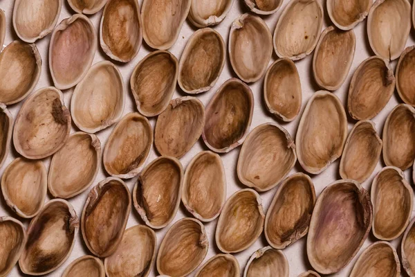 Parte interna das conchas de pistácios . — Fotografia de Stock