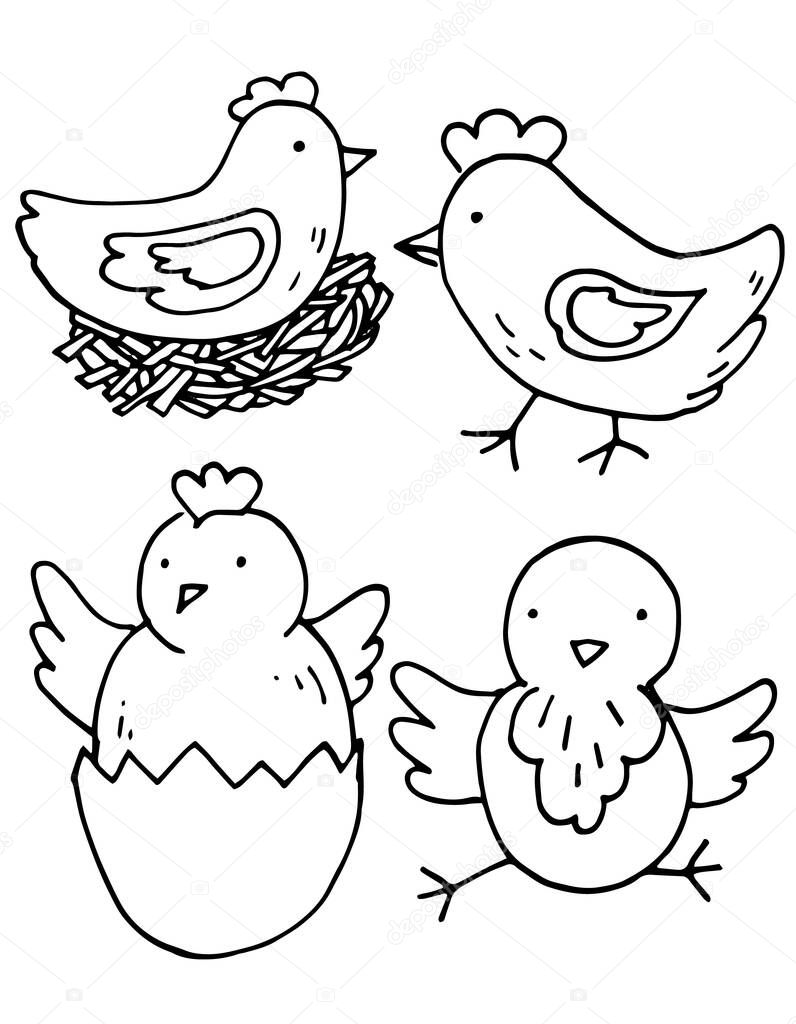 Chicken And Small Chick Set Outline Vector Easter Illustration Simple Hand Drawn Premium Vector In Adobe Illustrator Ai Ai Format Encapsulated Postscript Eps Eps Format Chicken And Small Chick Set Outline Vector Easter Illustration Simple Hand Drawn Premium Vector In Adobe Illustrator Ai Ai Format Encapsulated Postscript Eps Eps Format