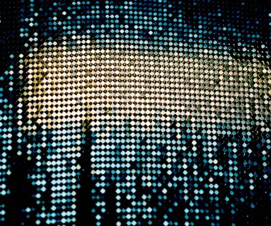 soyut parlak bulanık altın, mavi ve siyah arkaplan