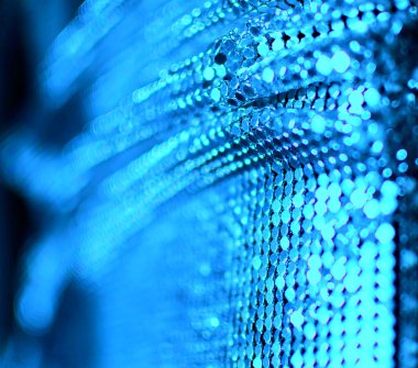 soyut parlak bulanık mavi arkaplan, metal mozaik