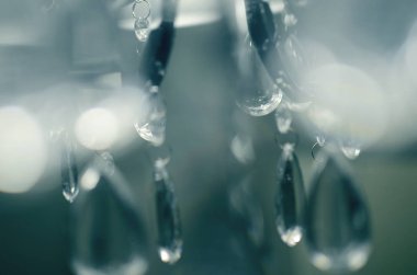 Cam kolyeli bulanık arkaplan