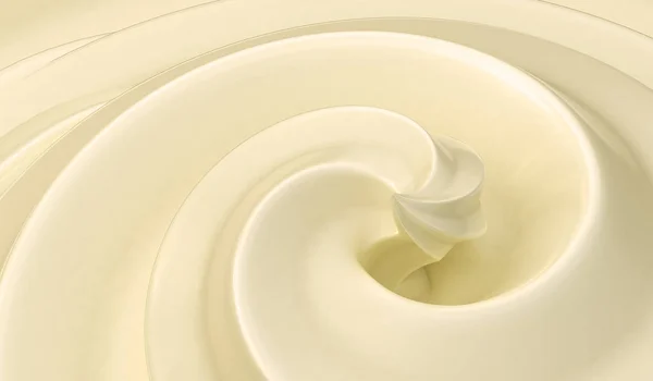 Sweet vanilla cream background. 3D rendered illustration. — Stock Photo, Image