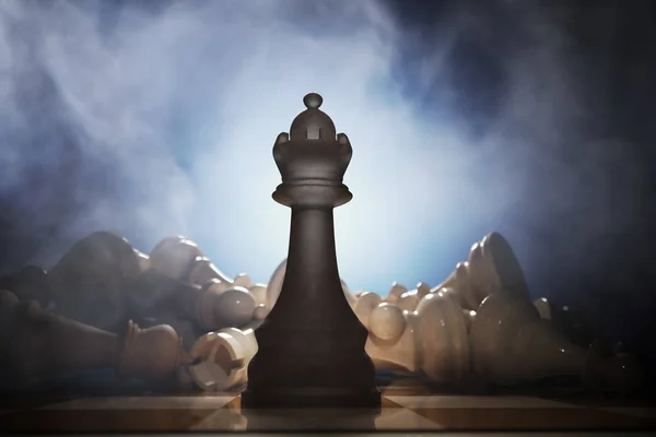 Queen checkmate on king over white Stock Photo by ©razihusin 30242235