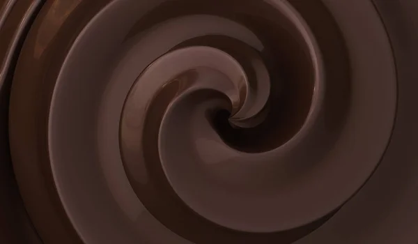 Sfondo crema di cioccolato dolce. Illustrazione resa 3D . — Foto Stock