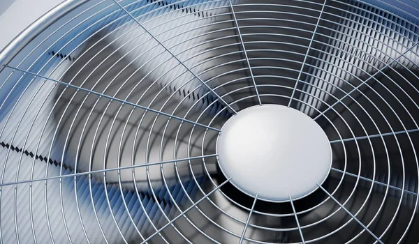 Zblízka Pohled Jednotky Hvac Topení Ventilace Klimatizace Tavené Ilustrace — Stock fotografie