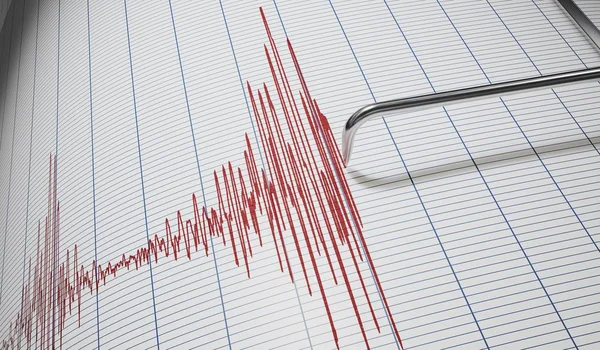 Ψέμα ανιχνευτή ή seismograph για ανίχνευση σεισμών. 3D rendere — Φωτογραφία Αρχείου