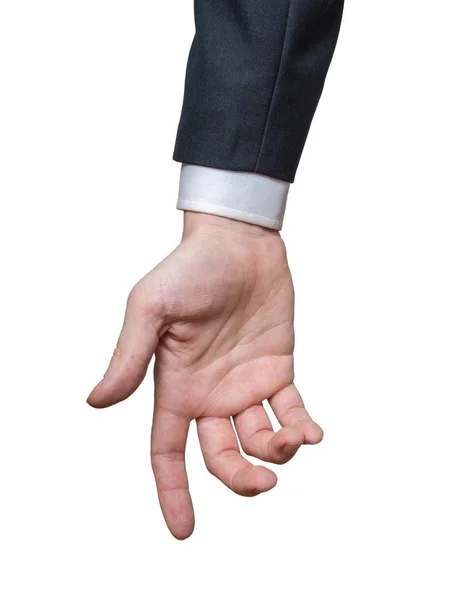 Hand of businessman isolated on white background. — Stock Photo, Image