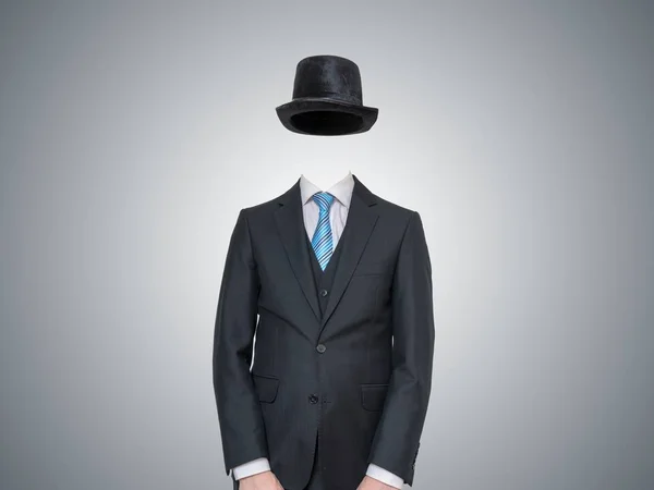Anonimowe lub niewidoczne człowiek w garniturze. — Zdjęcie stockowe