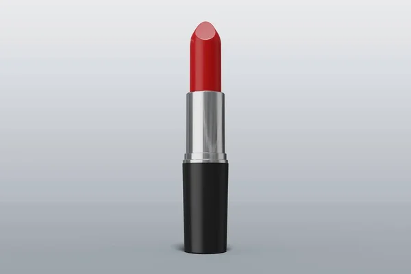 Rode lippenstift. Beauty en fashion concept. 3D-gerenderde illustrati — Stockfoto
