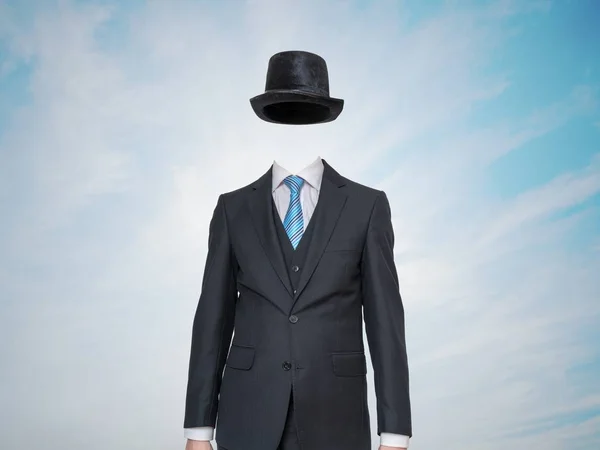 Анонимный или невидимый человек в костюме . — стоковое фото