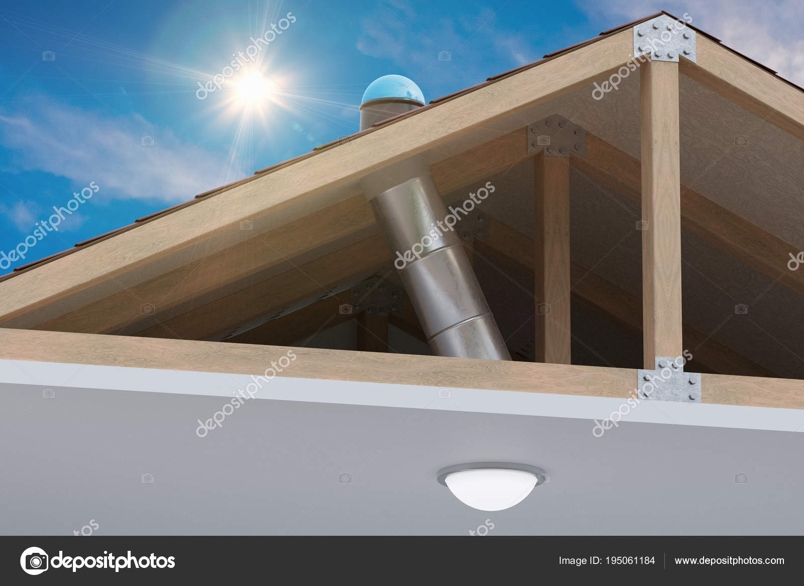 Sunlite Light Tube System For Transporting Natural Daylight From