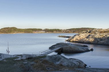 Hovas banyo koltuk Gothenburg'da soğuk winterday