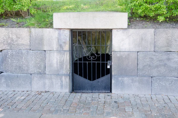 Ein verschlossenes Tor in der Stadt Göteborg — Stockfoto