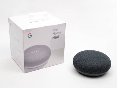 Kasım 2019, Uk - Google Ev Yuvası Mini beyaz üzerine yepyeni bir kutu ile