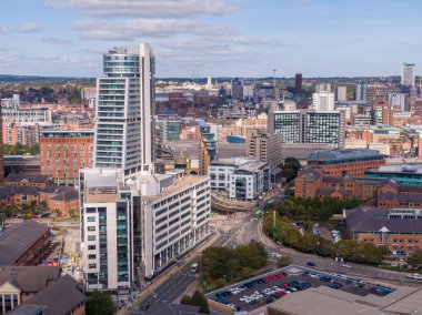 Leeds Şehir Merkezi, Batı Yorkshire 'daki hava aracı gökdelen binaları.