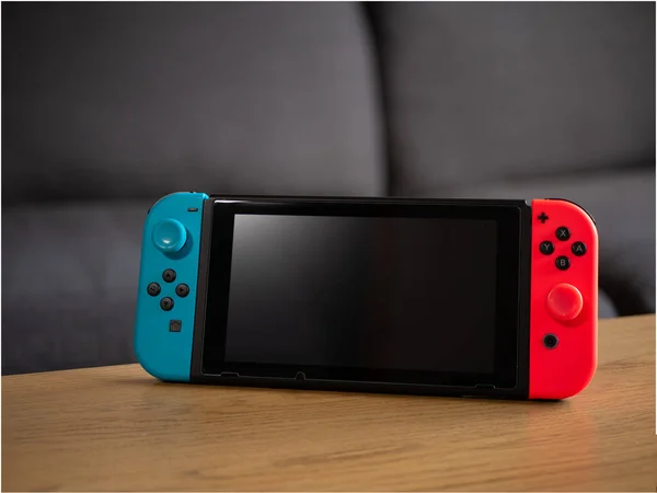 Marzec 2020 Nintendo Przełącznik Ustawienie Domu Konsoli — Zdjęcie stockowe